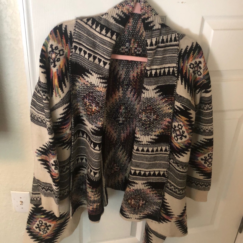 Colorful knitted sweater